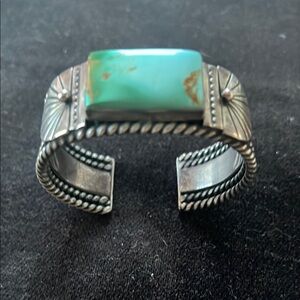 Turquoise and Silver Women's Cuff Bracelet